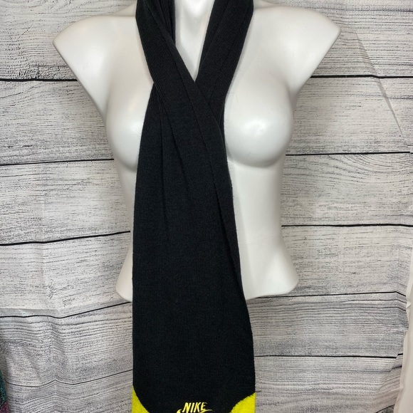 Nike Scarf black with Yellow One Size - Picture 2 of 4